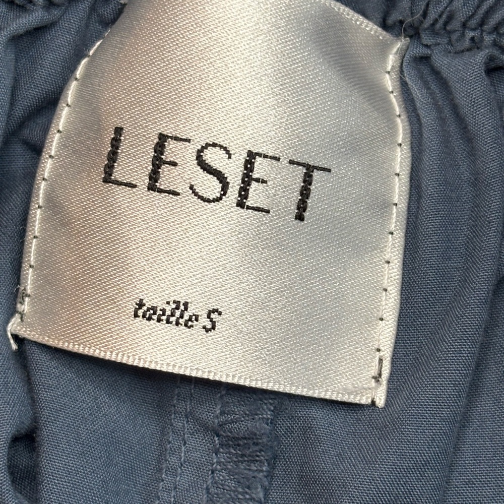 LESET Navy Wide-Leg Utility Trousers - Picture 11 of 14